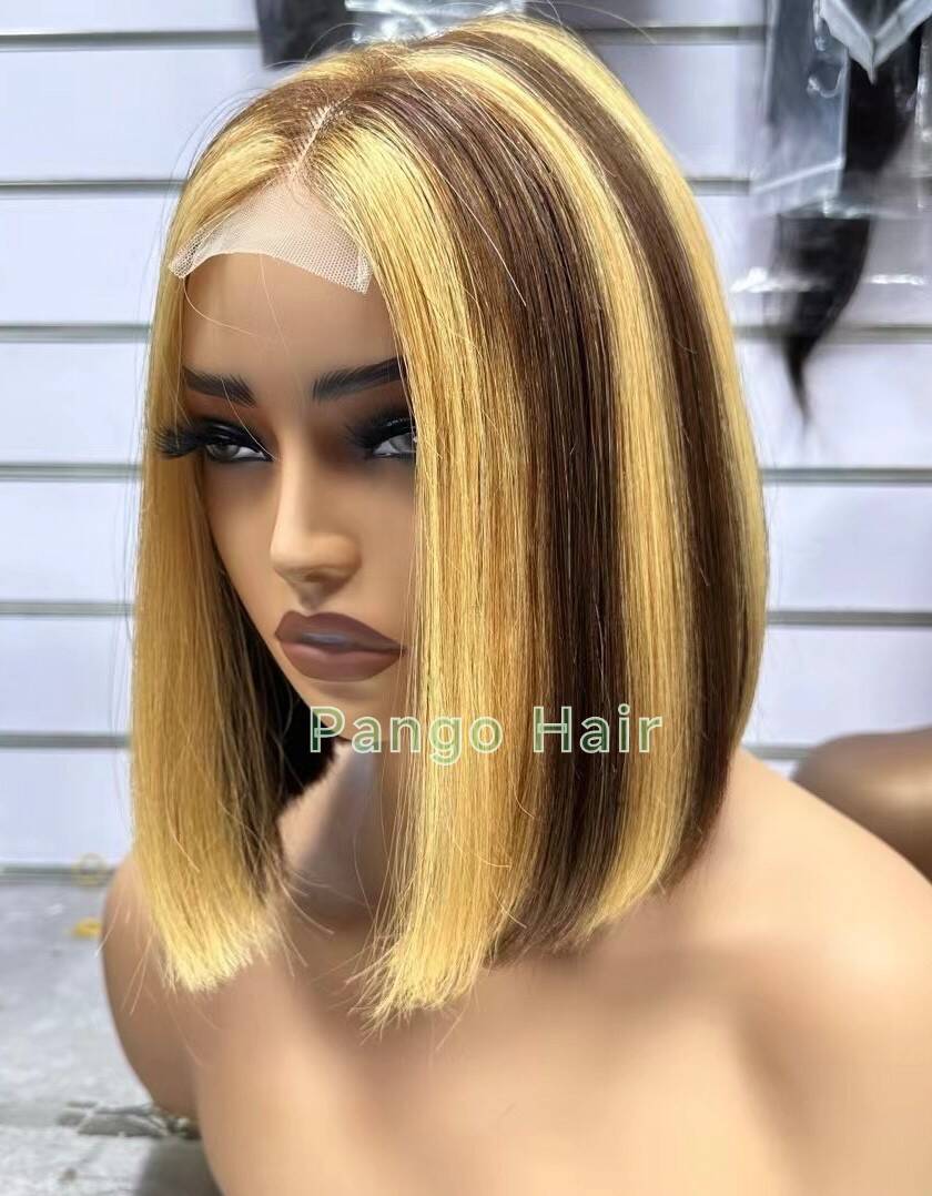 14A Raw hair Double Drawn 2x6 guleless wig 162
