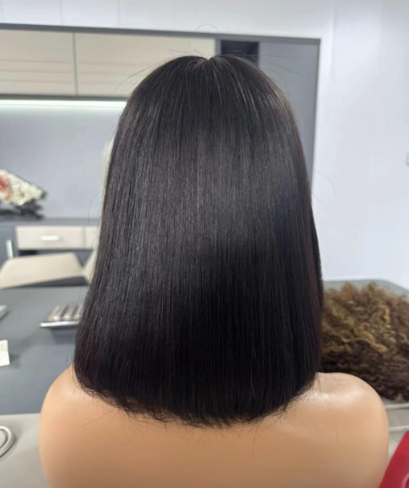 11A Bone straight Fringe lace Wig 32 100% Brazilian Hair