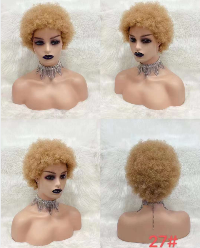 Afro curly wig 34 6inch and 8inch