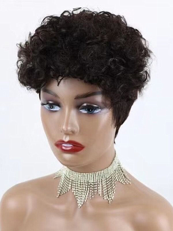 Short curly wig 51 100% Brazilian hair