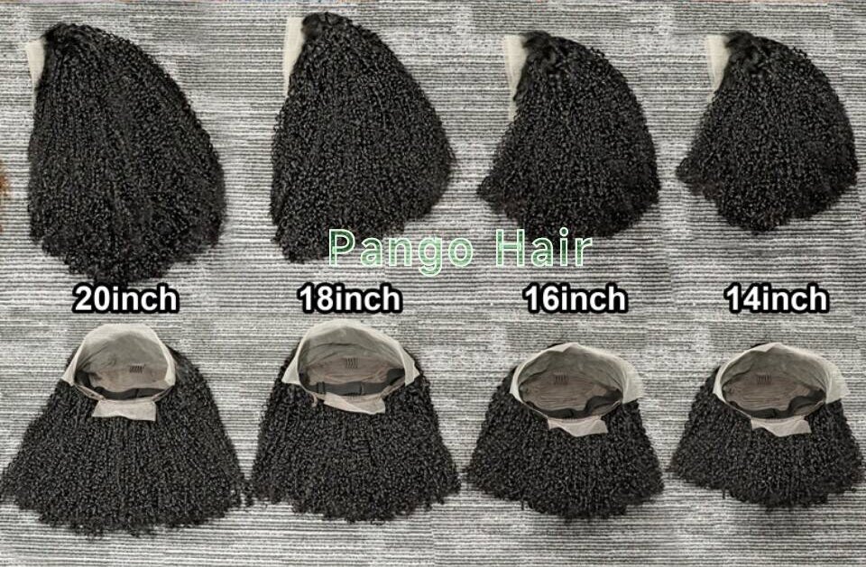 13A Super Double Drawn 13x4 frontal curly wig 165 Pango