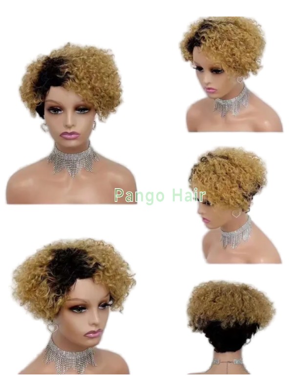 Short curly wig 58