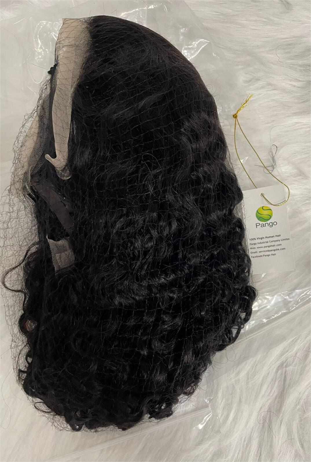 13A Double Drawn 13x4 frontal curly wig 150 Pango