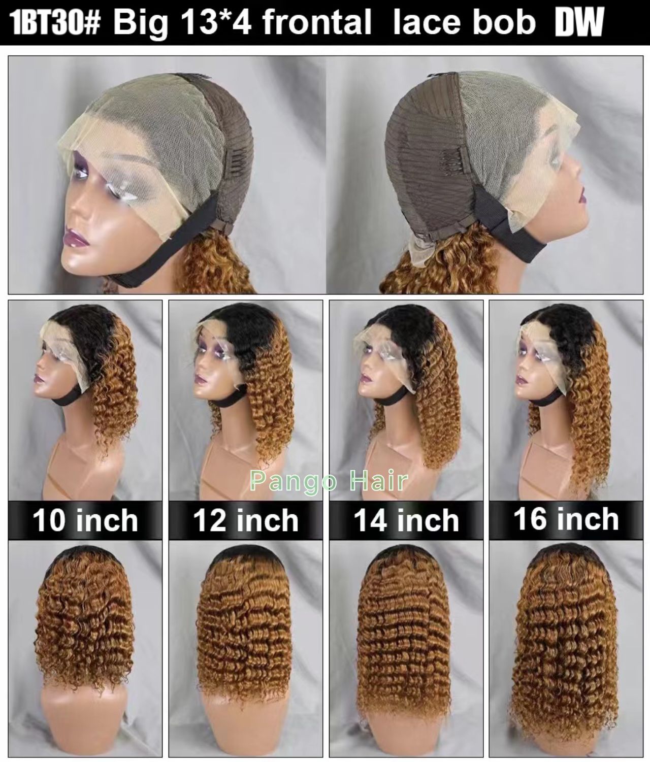 11A 13x4 Deep wave bob wig 90 Virgin Brazilian hair