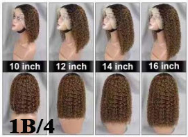 11A 13x4 Jerry curly Bob wig 90 Virgin Brazilian hair