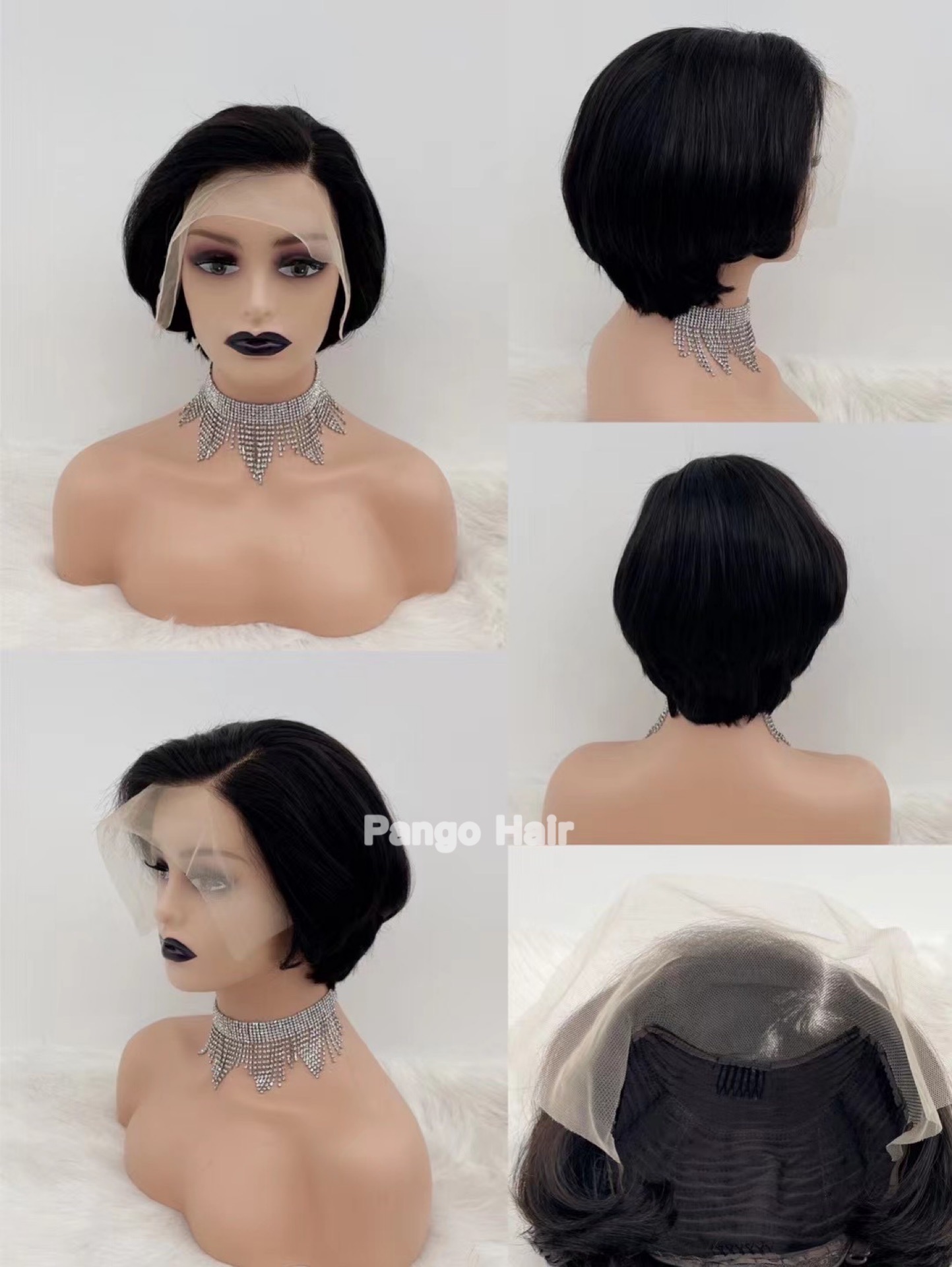 Short Brazilian 13x4 frontal lace wig 68