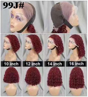 11A 13x4 Water Wave Bob wig 90 Virgin Brazilian Hair