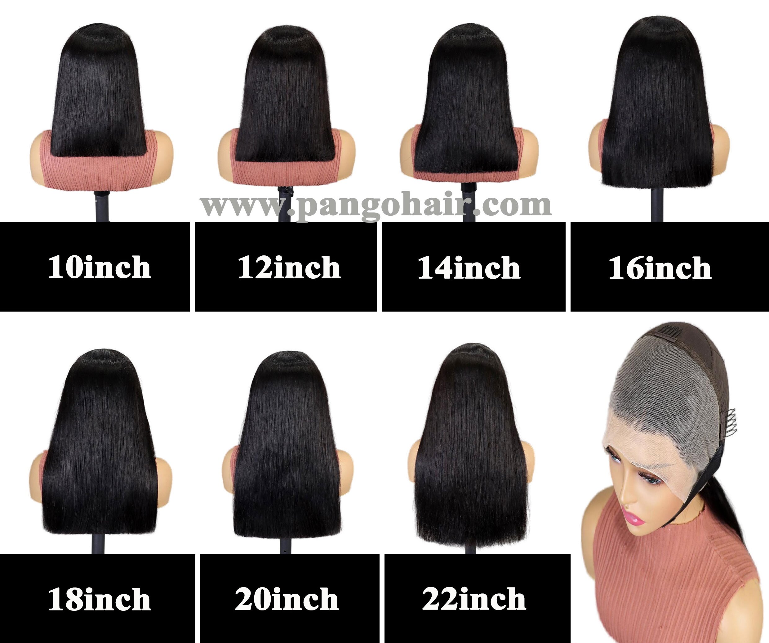 13A Double Drawn 13x4 bob wig 136 205-275g