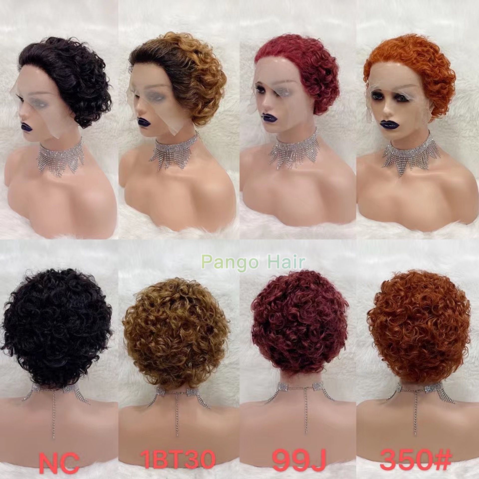 Short curly Wig 2 100% Brazilian Hair