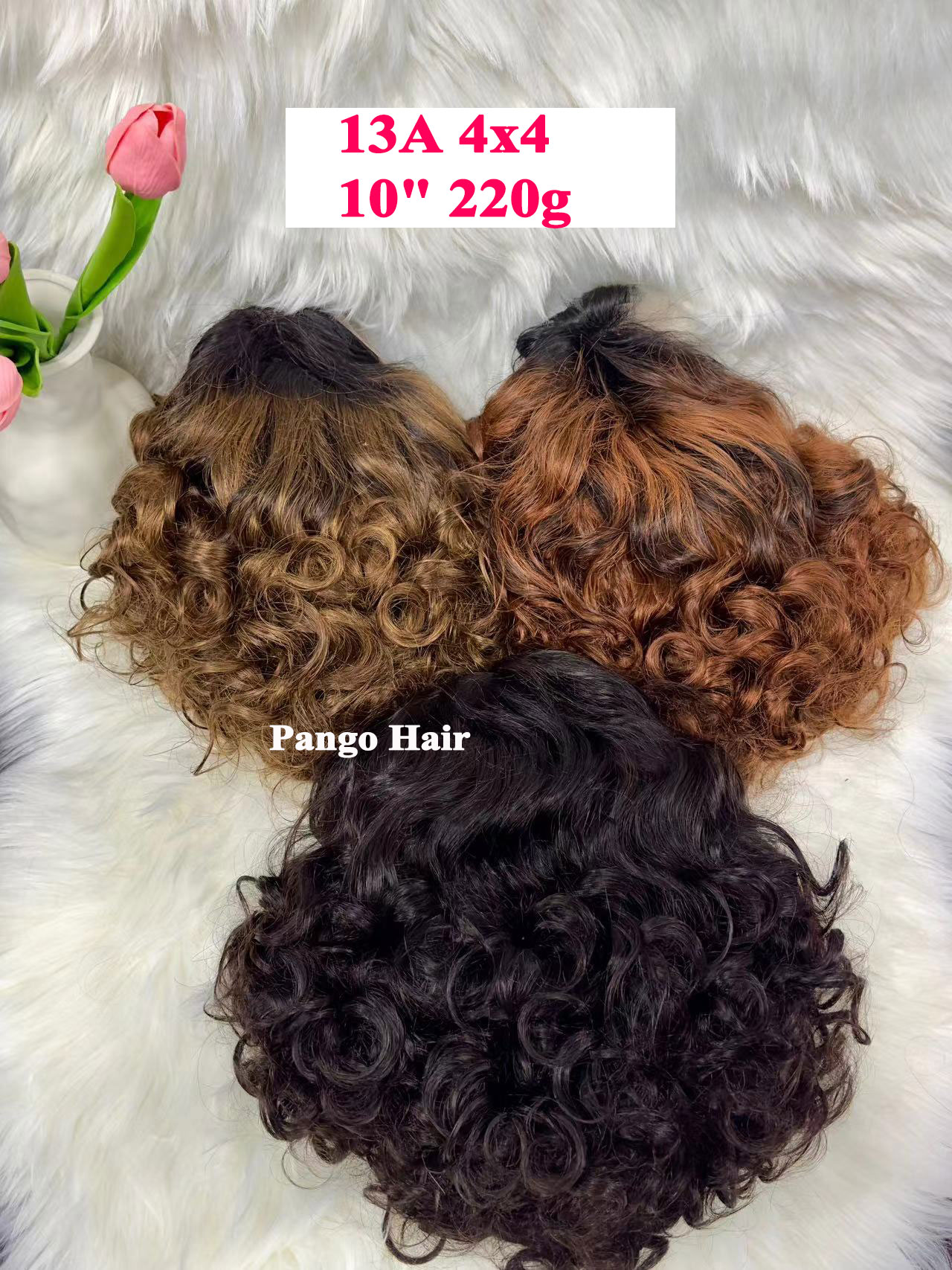 Brazilian 13A 13x4 curly wig 159 Pango