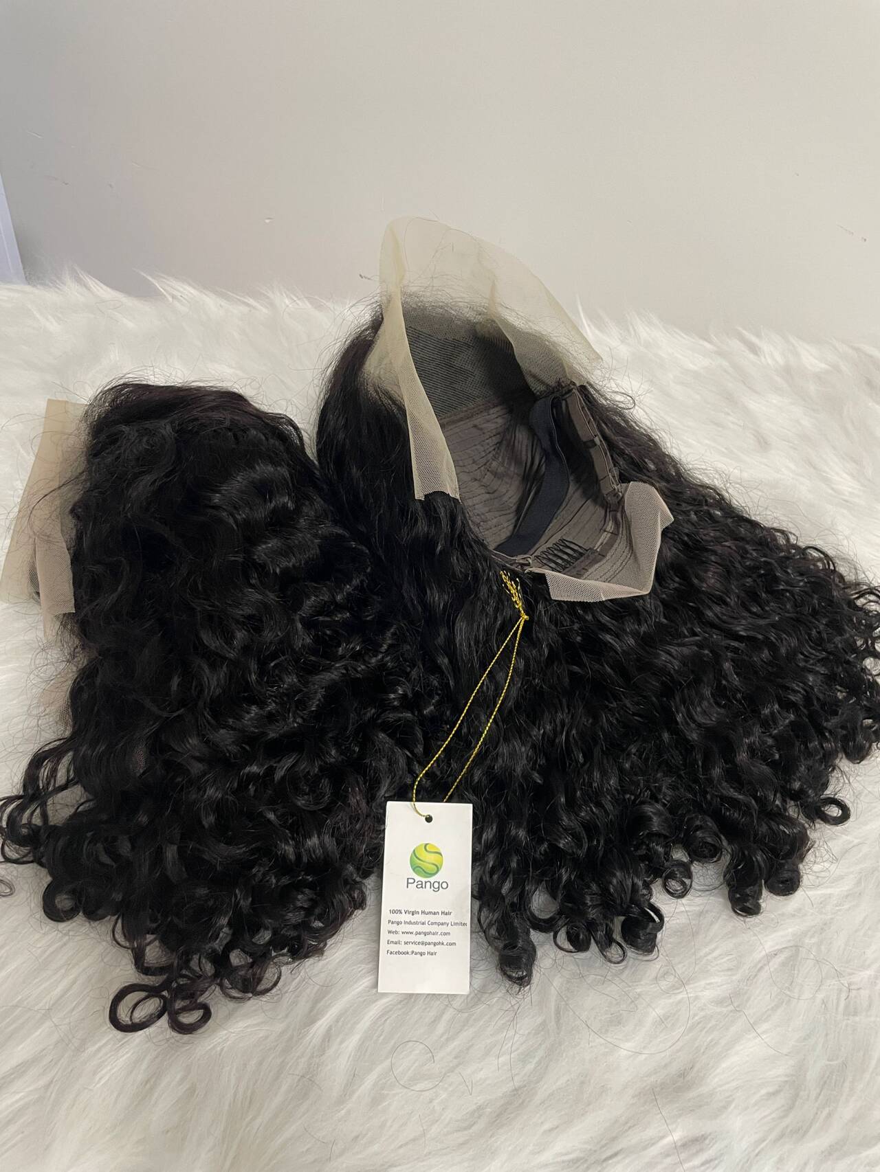 13A Double Drawn 13x4 frontal curly wig 150 Pango
