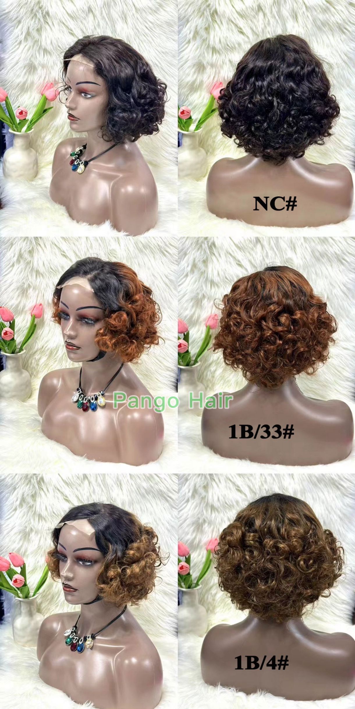 Brazilian 13A 13x4 curly wig 159 Pango