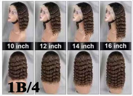 11A 13x4 Deep wave bob wig 90 Virgin Brazilian hair
