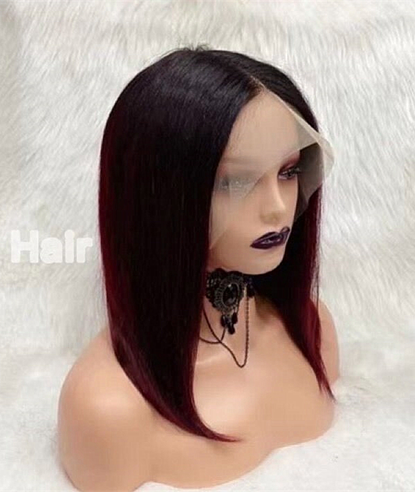 T frontal straight ombre wig 52