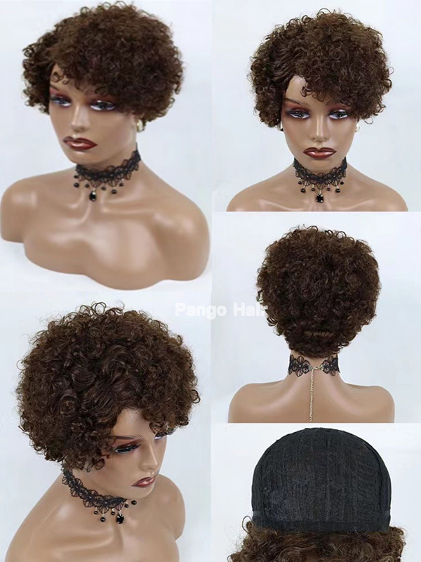 Short curly wig 58