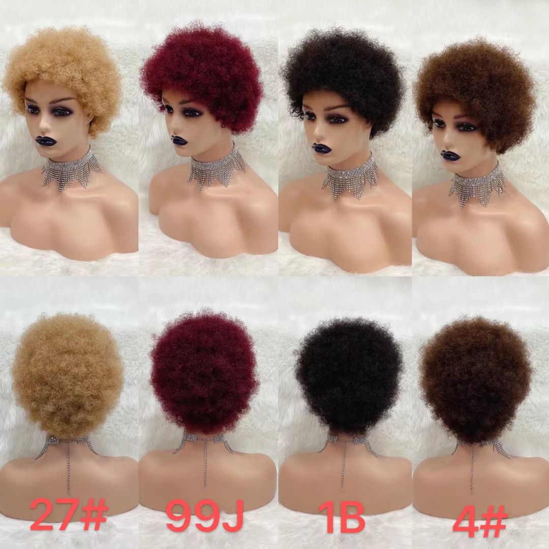 Afro curly wig 34 6inch and 8inch