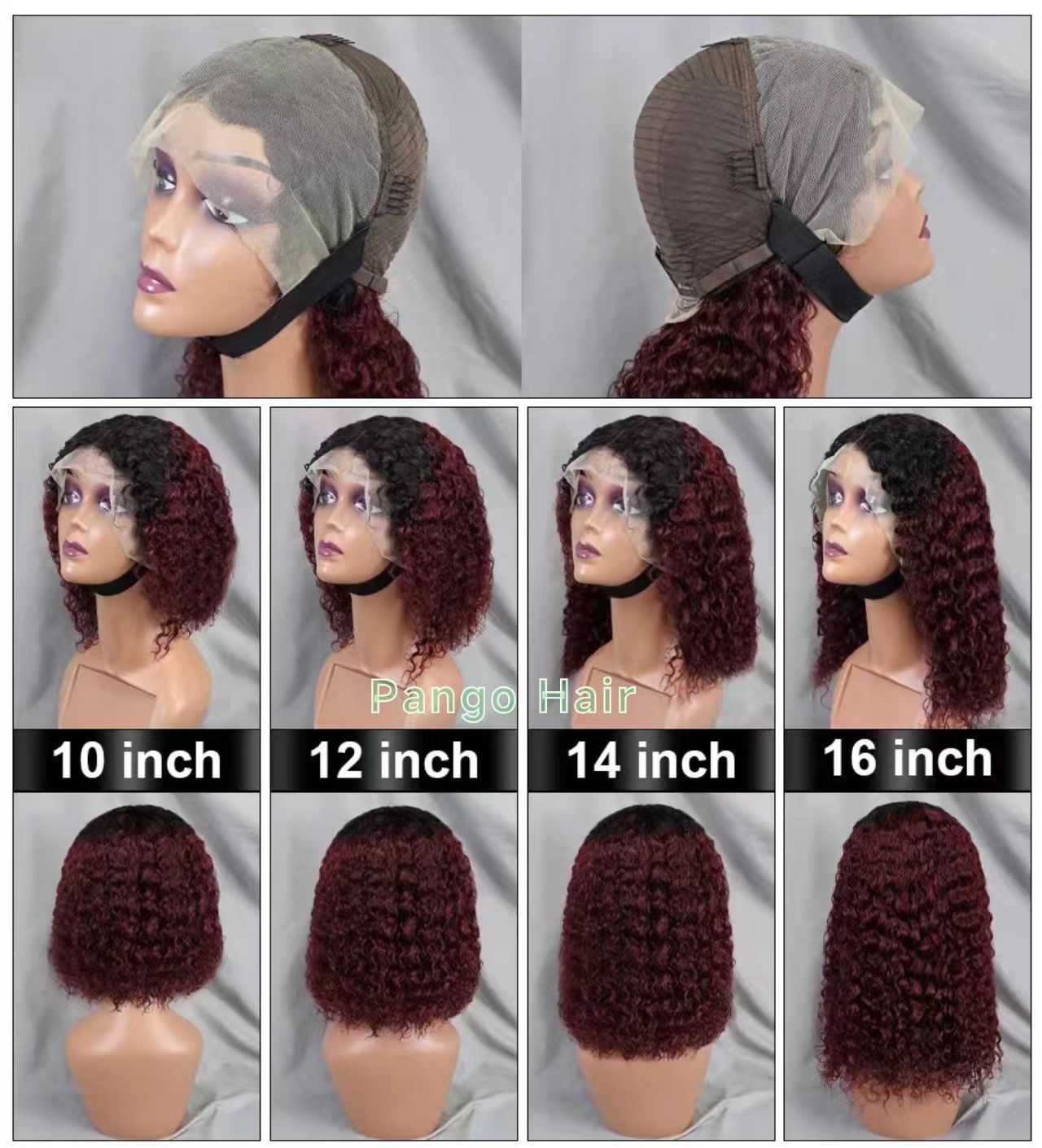 11A 13x4 Jerry curly Bob wig 90 Virgin Brazilian hair