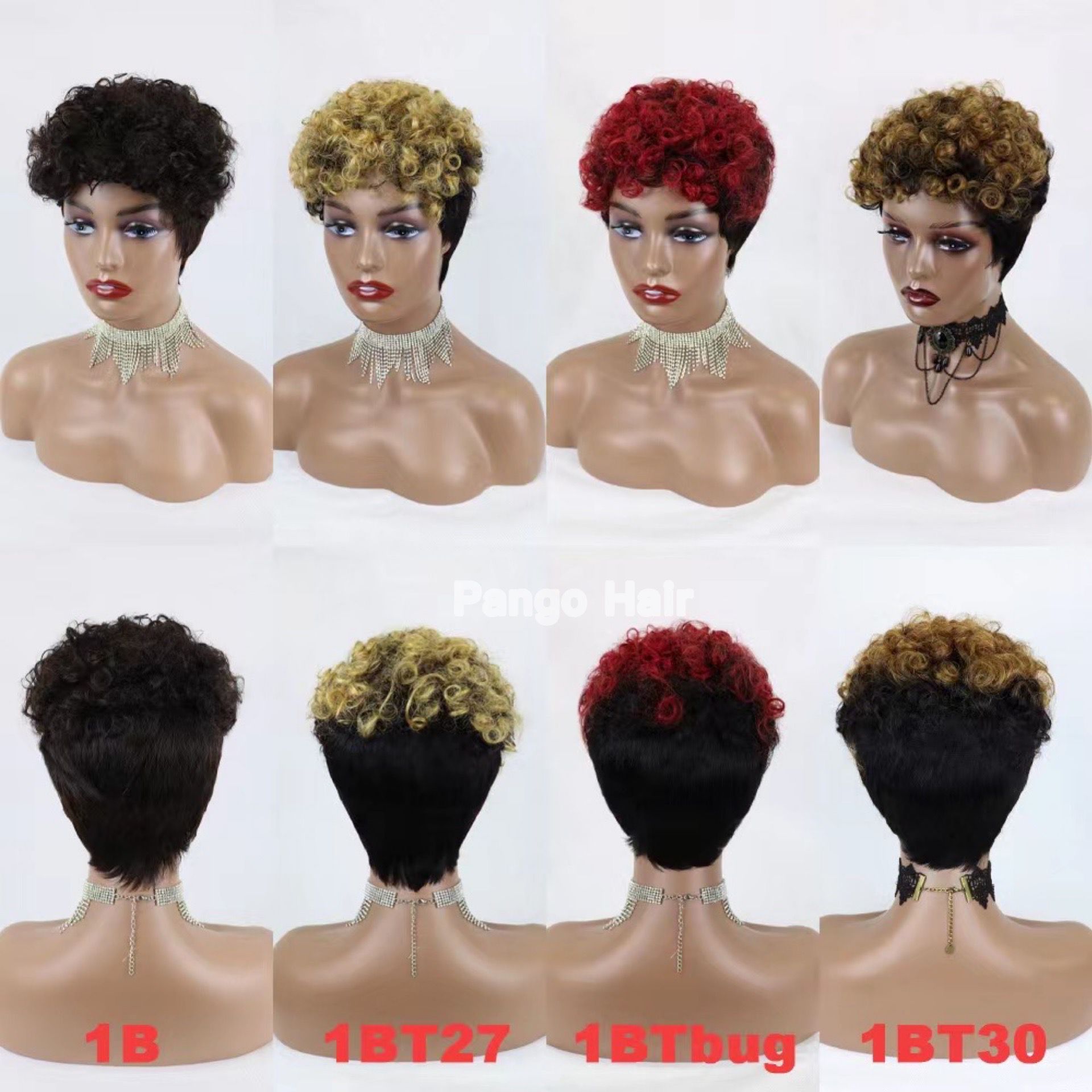 Short curly wig 51 100% Brazilian hair