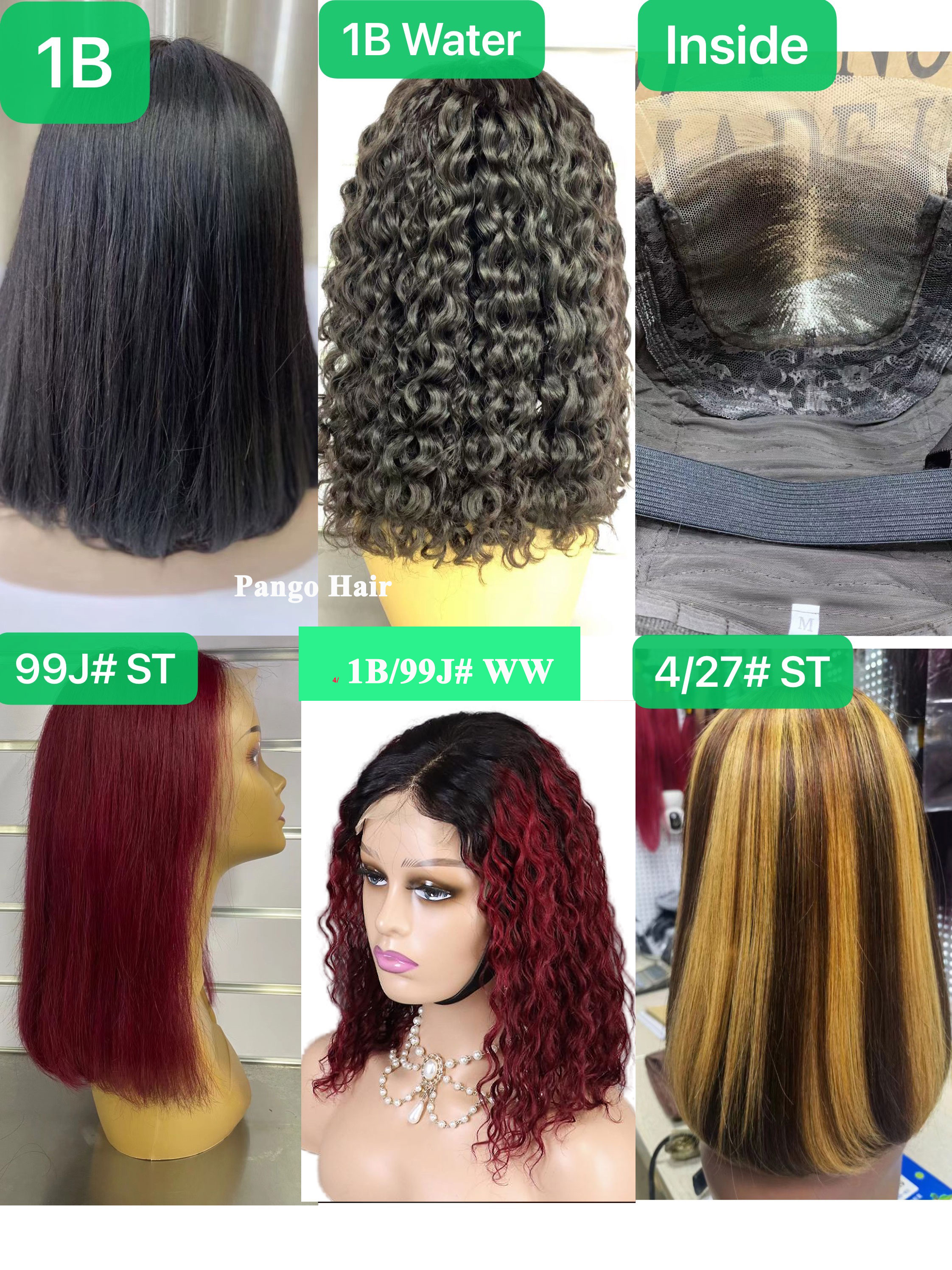 11A 4x4 Water Wave bob wig 95