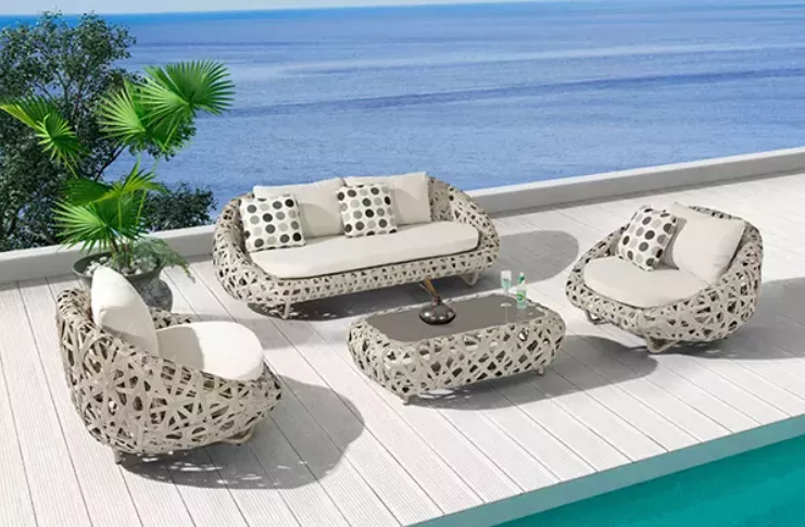 BIGGEST PROMOTION-Couture Jardin Curl Rattan Sofa Sets Outdoor Garden Furniture,Sofa Outdoor