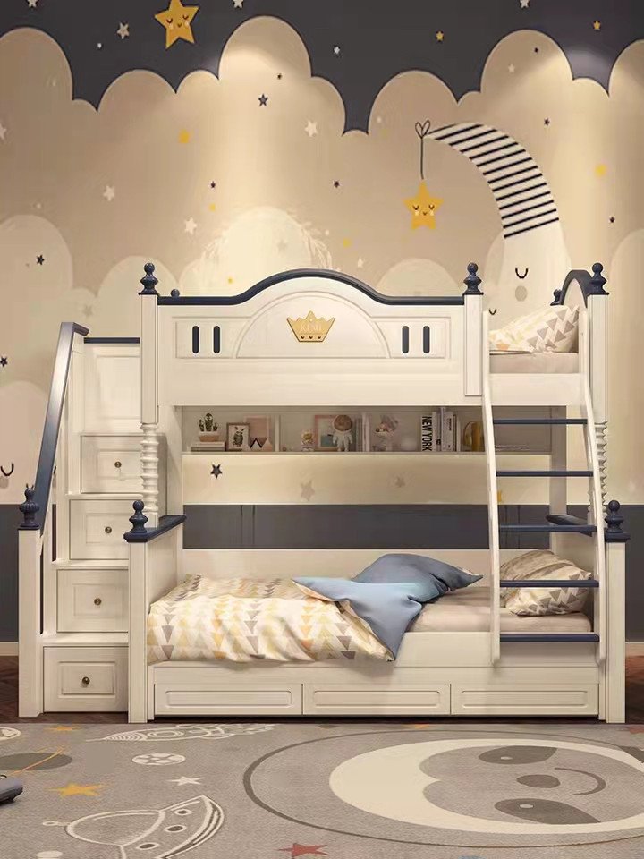 Germany imported solid wood bunk bed high and low bed bunk bed multifunctional