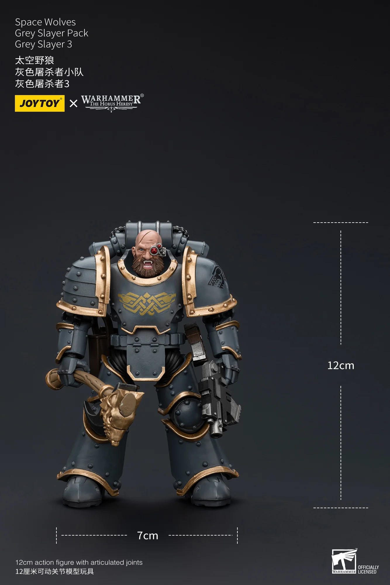 JOYTOY Warhammer The Horus Heresy 1:18 Space Wolves Grey Slayer Pack - JOYTOY WORLD