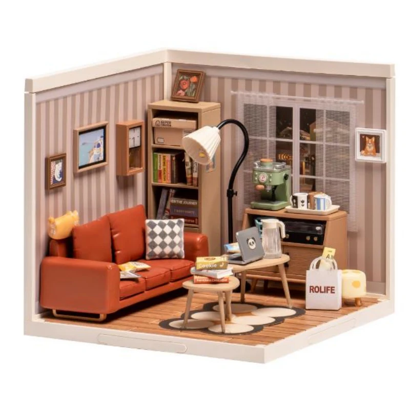 Robotime DW007 Cozy Living Lounge - JOYTOY WORLD