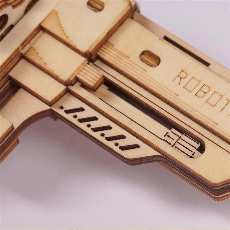 Robotime LQ401 ROKR Corsac M60 Gun Toy 3D Wooden Puzzle - JOYTOY WORLD