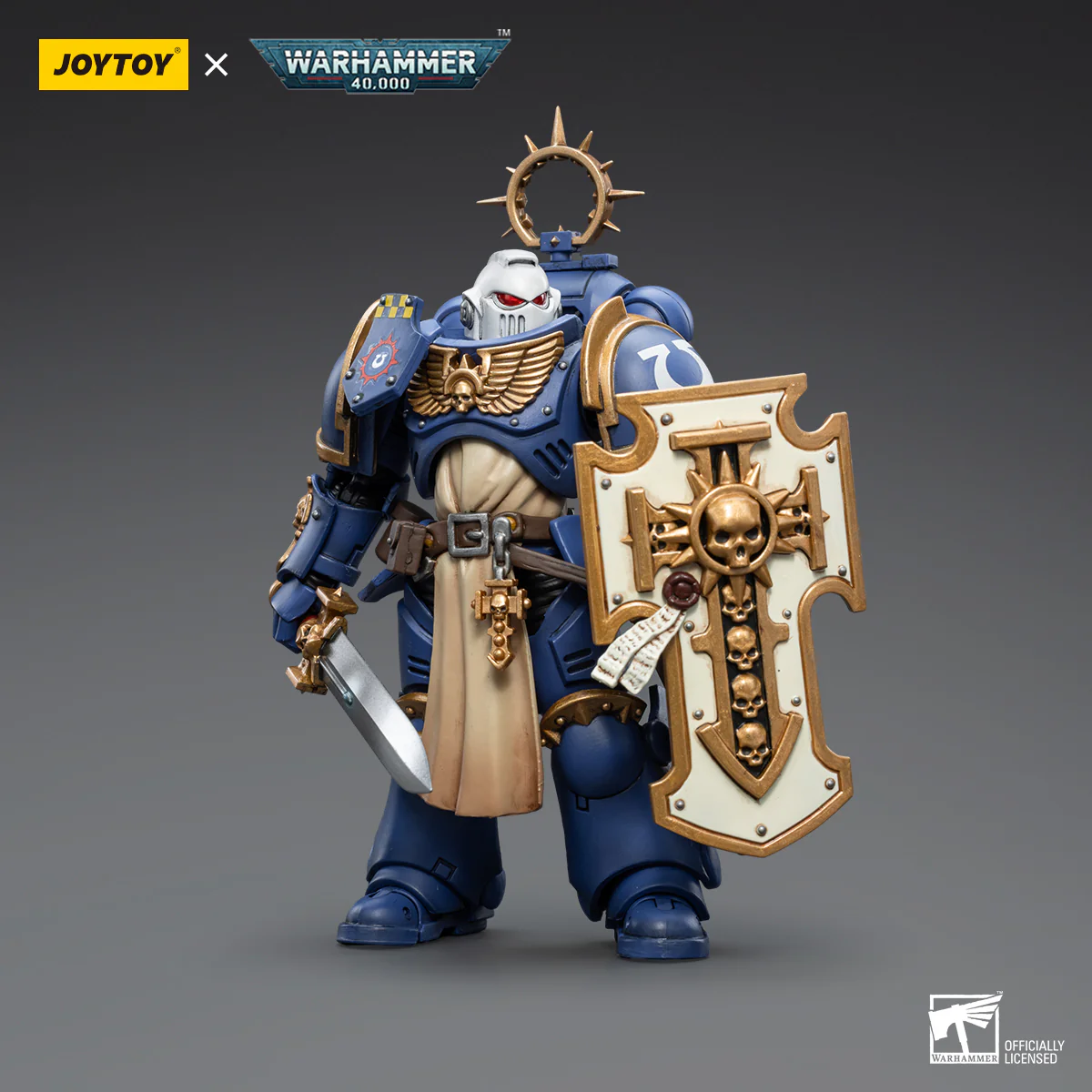 JOYTOY Warhammer 40k 1: 18 Space Marines Ultramarines Bladeguard Veterans - JOYTOY WORLD