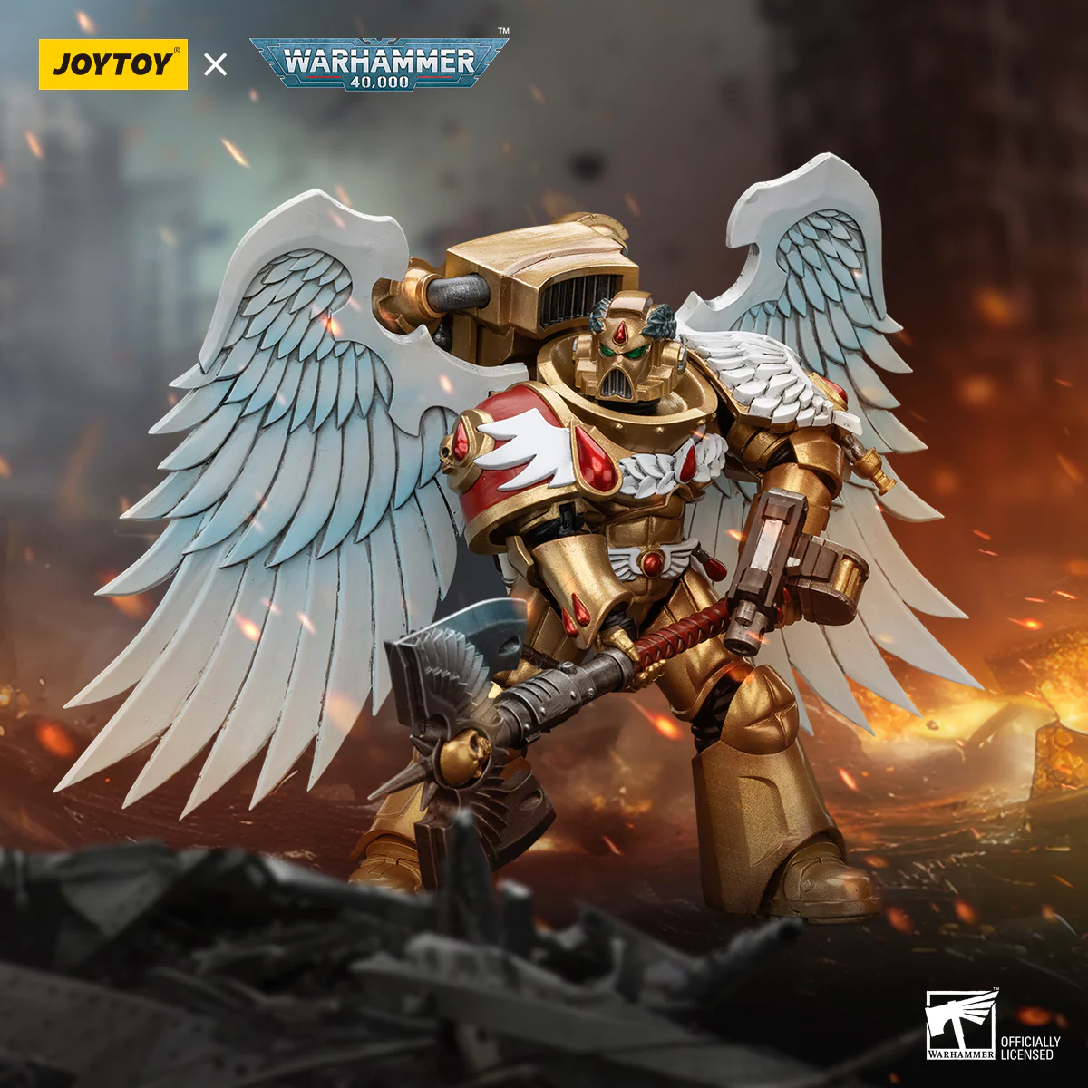 JOYTOY Warhammer 40k 1: 18 Blood Angels Sanguinary Guard - JOYTOY WORLD