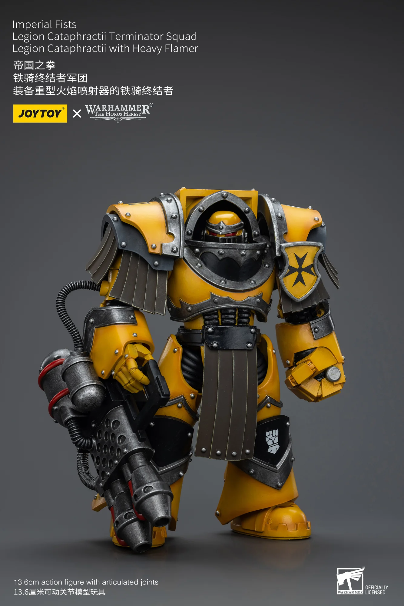 JOYTOY Warhammer The Horus Heresy 1:18 Imperial Fists Legion Cataphractii Terminator Squad - JOYTOY WORLD
