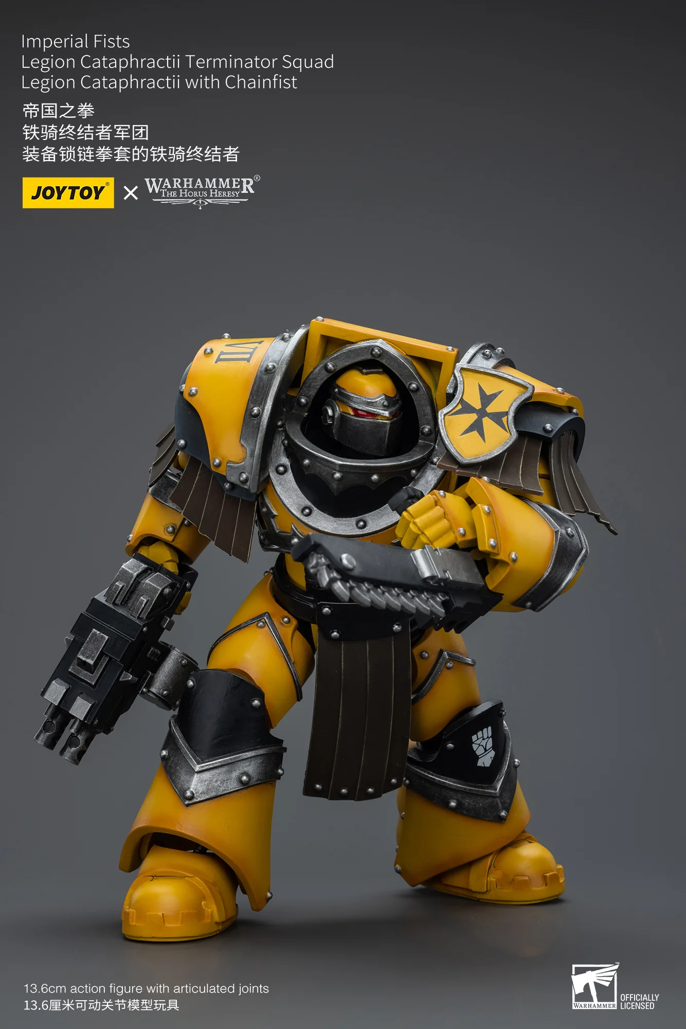 JOYTOY Warhammer The Horus Heresy 1:18 Imperial Fists Legion Cataphractii Terminator Squad - JOYTOY WORLD