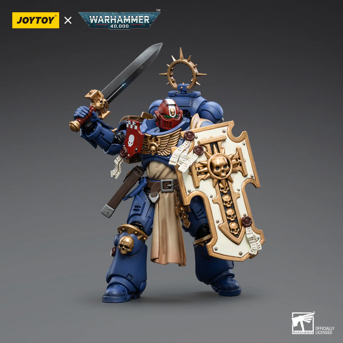 JOYTOY Warhammer 40k 1: 18 Space Marines Ultramarines Bladeguard Veterans - JOYTOY WORLD