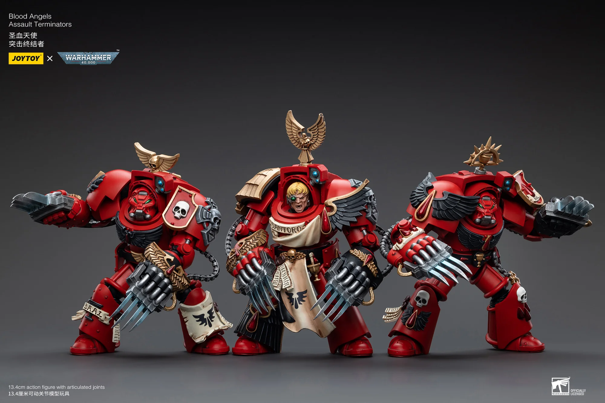 JOYTOY Warhammer 40k 1: 18 Blood Angels Assault Terminators - JOYTOY WORLD