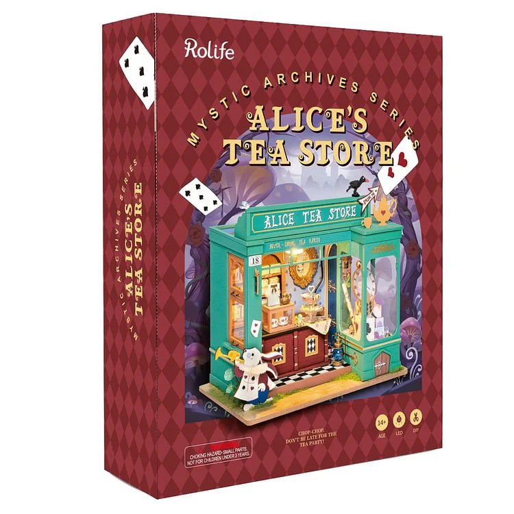 Robotime DG156 Rolife Alice's Tea Store DIY Miniature House Kit - JOYTOY WORLD