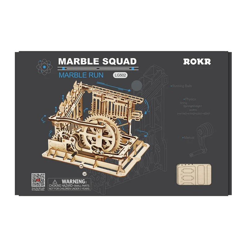 Robotime LG502 ROKR Marble Squad Trapdoors Marble Run - JOYTOY WORLD