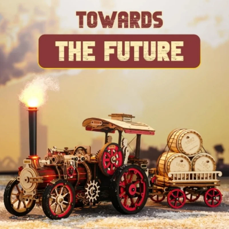 Robotime LKA01 Steam Engine - JOYTOY WORLD