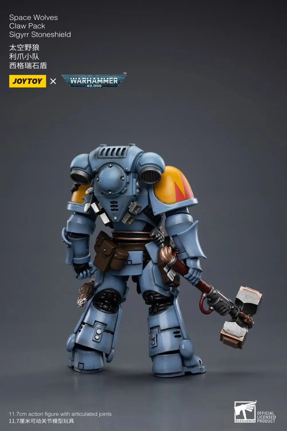 JOYTOY JT3792 Warhammer 40k 1: 18 Space Wolves Claw Pack Sigyrr Stoneshield - JOYTOY WORLD