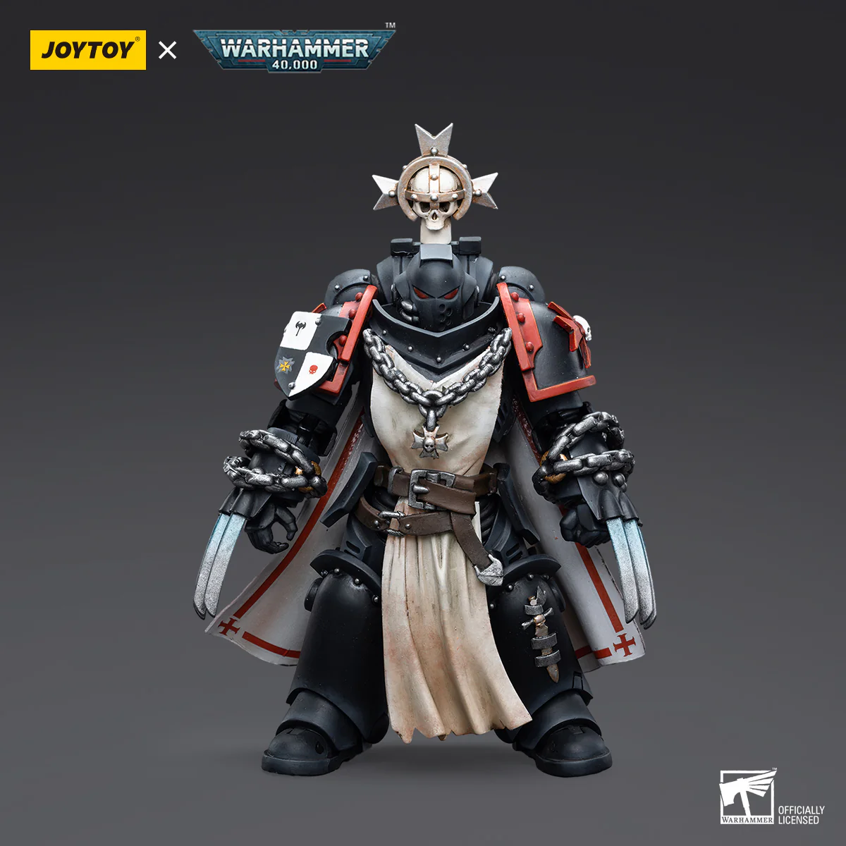 JOYTOY Warhammer 40k 1: 18 Black Templars Primaris Sword Brethren - JOYTOY WORLD