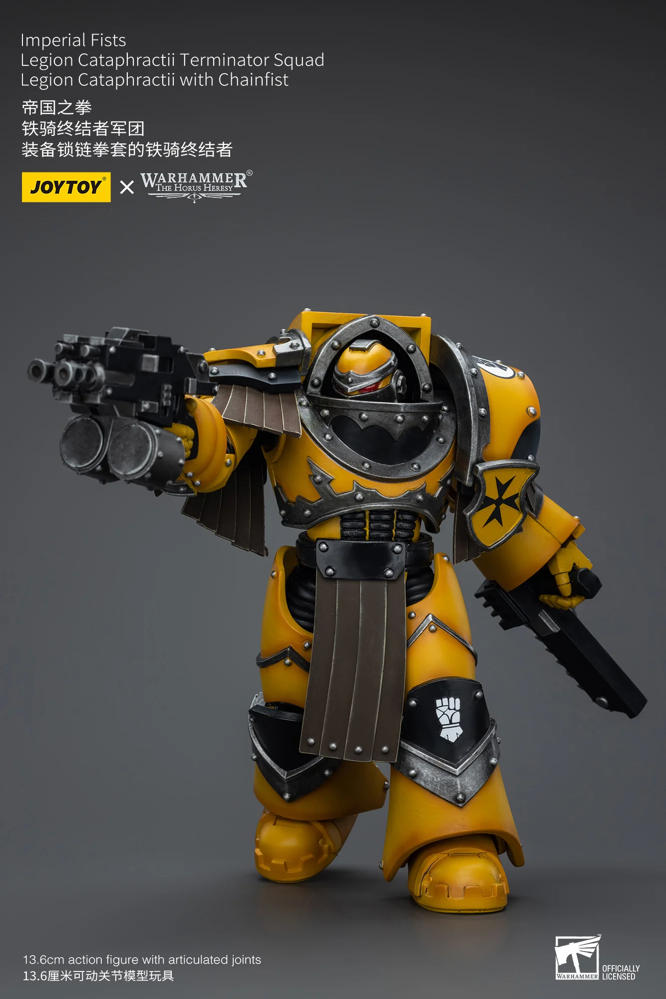 JOYTOY Warhammer The Horus Heresy 1:18 Imperial Fists Legion Cataphractii Terminator Squad - JOYTOY WORLD