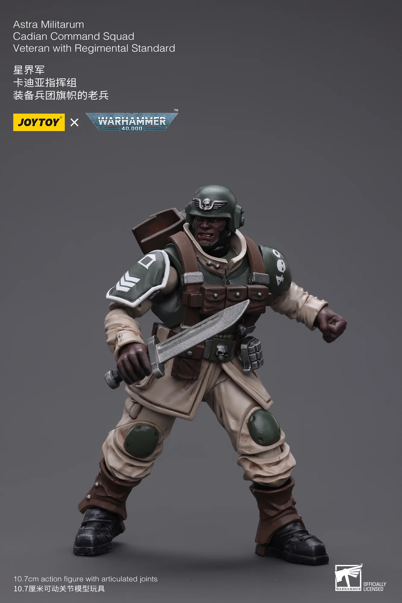 JOYTOY Warhammer 40k 1: 18 Astra Militarum Cadian Command Squad - JOYTOY WORLD