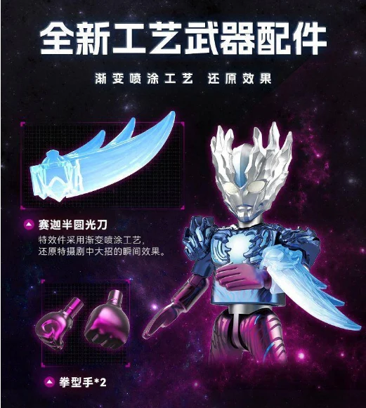 Blokees 73405 Ultraman Glory Edition: HV-05 Ultraman Saga VS Hyper Zetton - JOYTOY WORLD