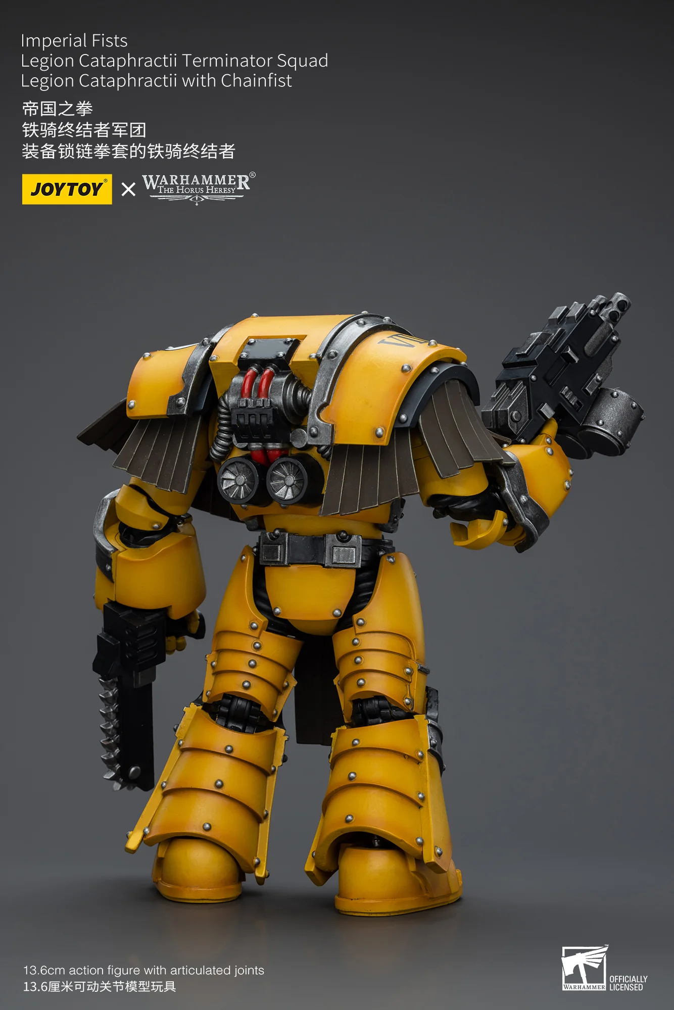JOYTOY Warhammer The Horus Heresy 1:18 Imperial Fists Legion Cataphractii Terminator Squad - JOYTOY WORLD