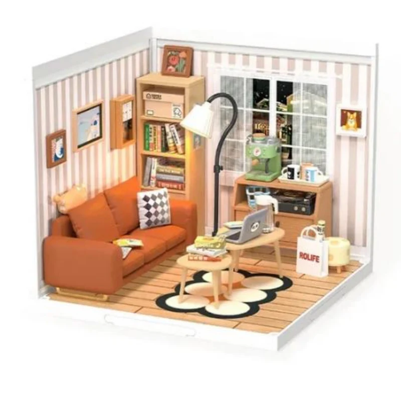 Robotime DW007 Cozy Living Lounge - JOYTOY WORLD