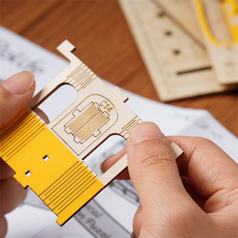 Robotime TG505 Rolife Retro Tramcar 3D Wooden Puzzle - JOYTOY WORLD