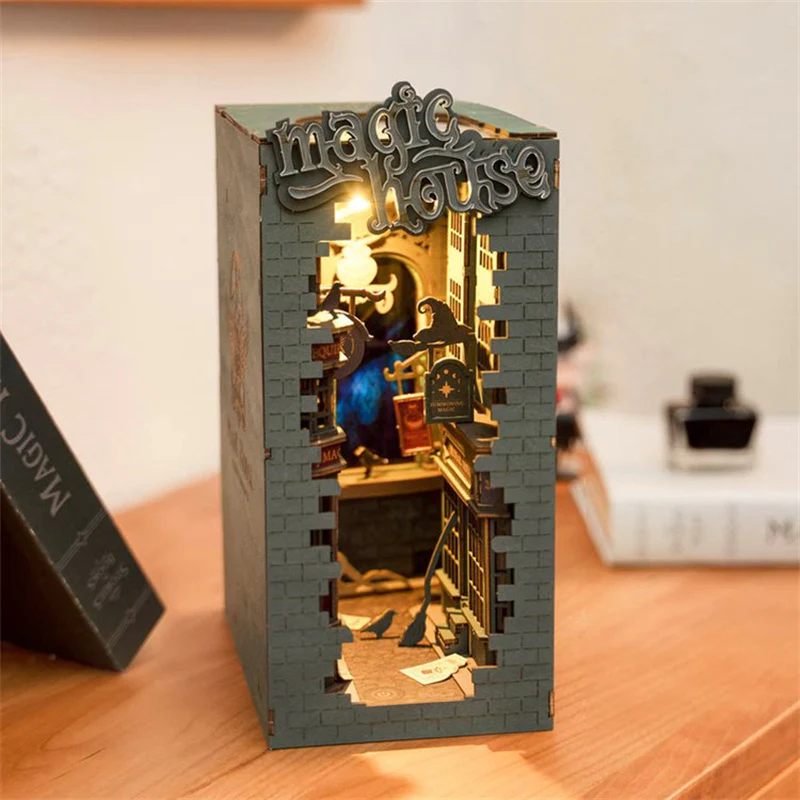Robotime TGB03 Rolife Magic House 3D Wooden DIY Miniature House Book Nook - JOYTOY WORLD
