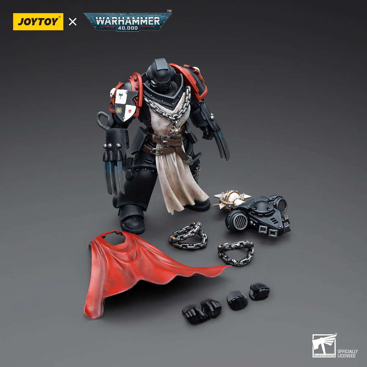 JOYTOY Warhammer 40k 1: 18 Black Templars Primaris Sword Brethren - JOYTOY WORLD