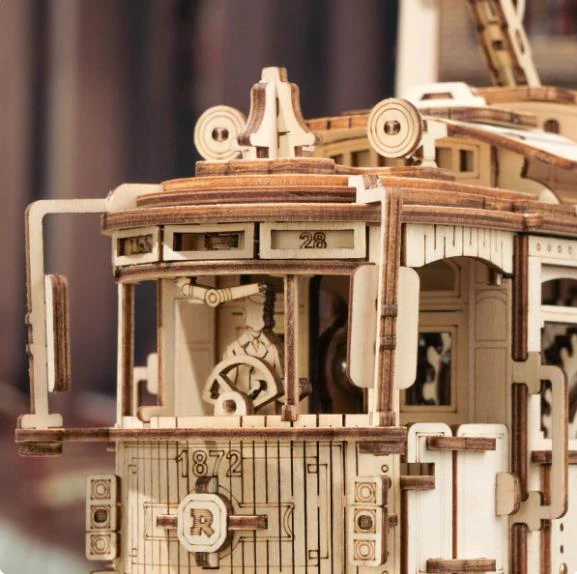 Robotime LK801 classic city Tram - JOYTOY WORLD