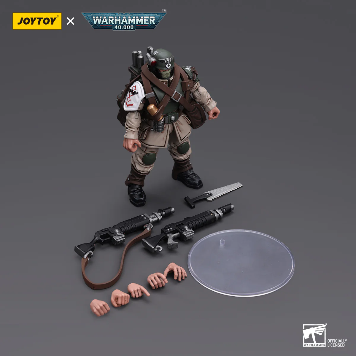 JOYTOY Warhammer 40k 1: 18 Astra Militarum Cadian Command Squad - JOYTOY WORLD