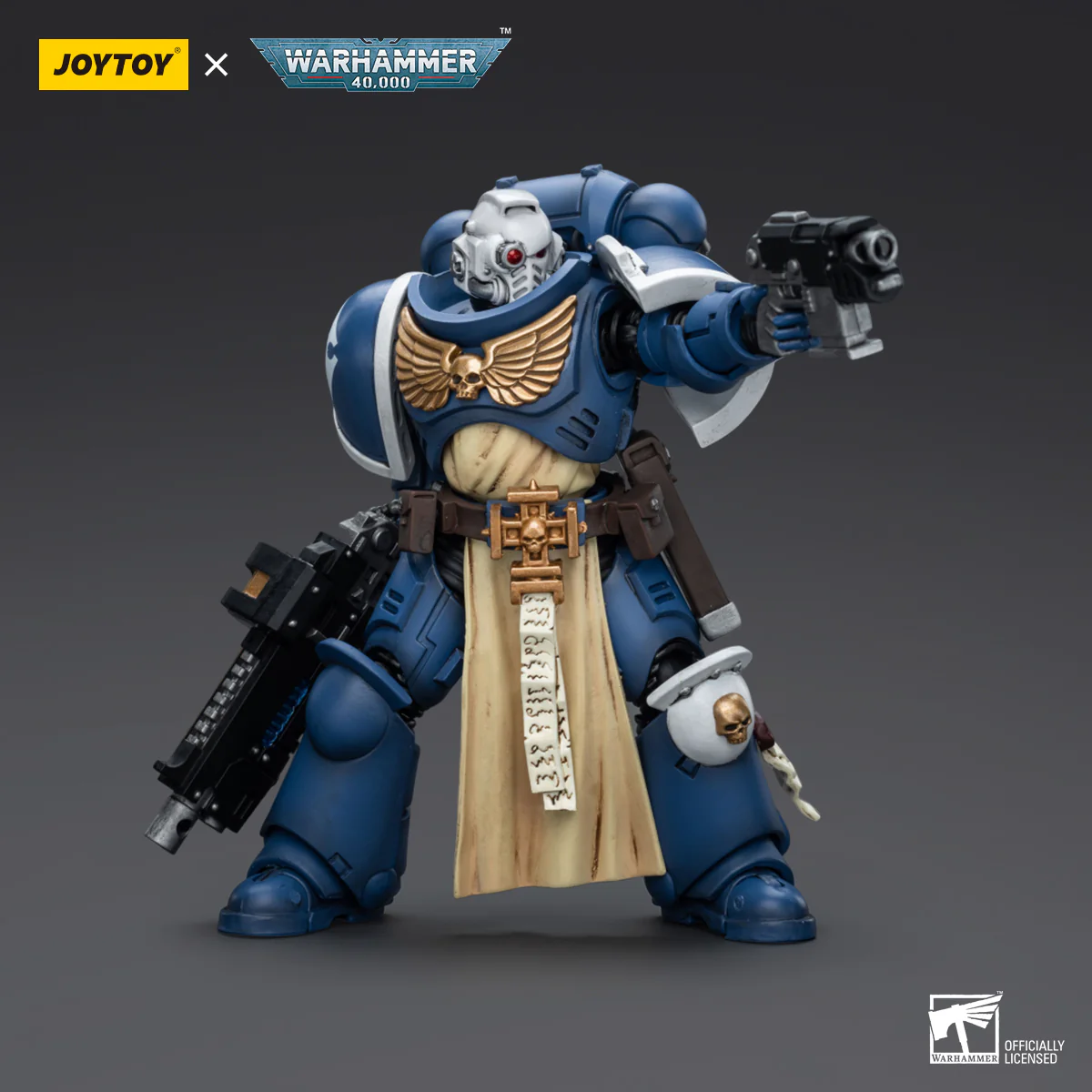 JOYTOY Warhammer 40k 1: 18 Ultramarines Sternguard Veteran Sergeant - JOYTOY WORLD